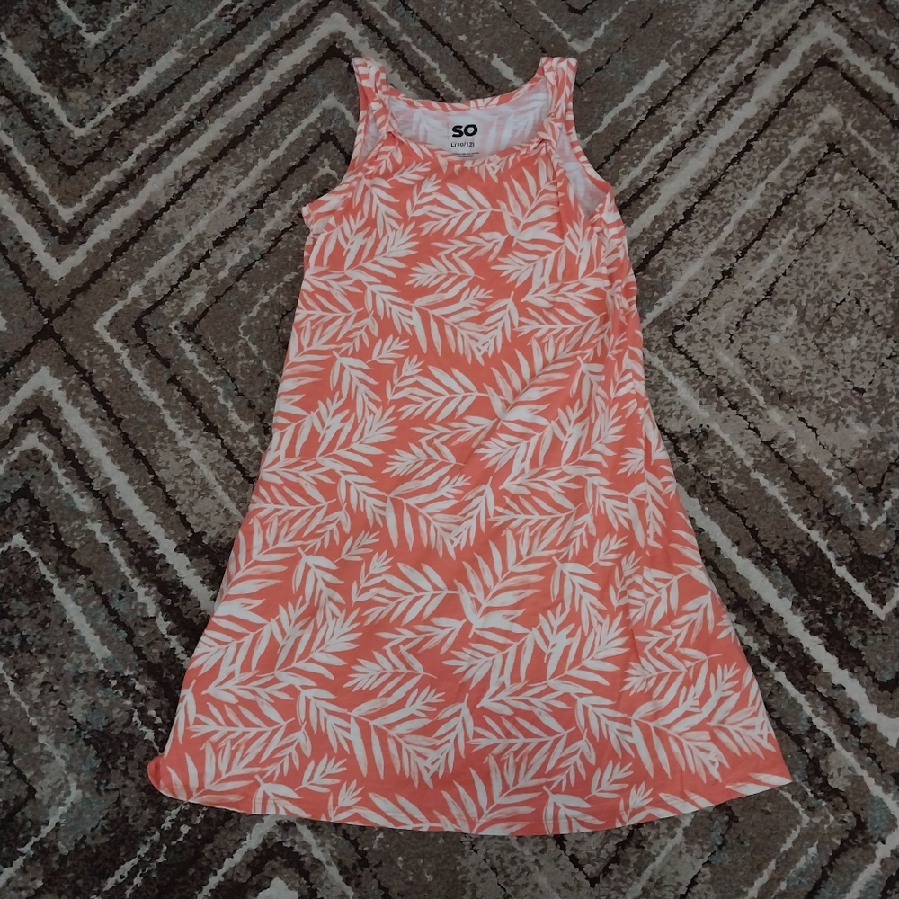 Orange cotton spring dress 10/12